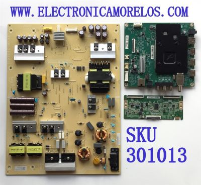 KIT DE TARJETAS PARA TV INSIGNIA / MAIN XLCB02K097 / 715GA715-M01-B00-005K / FUENTE PLTVLTA01XAG3 / 715GA866-P02-000-003S / T-CON 44-9771601C / 47_6021332 / HV750QUBF91 / PANEL TPT750WR-QUBF91.K REV:S9WPAV / DISPLAY HV750QUB-F91 / MODELO NS-75F301NA22